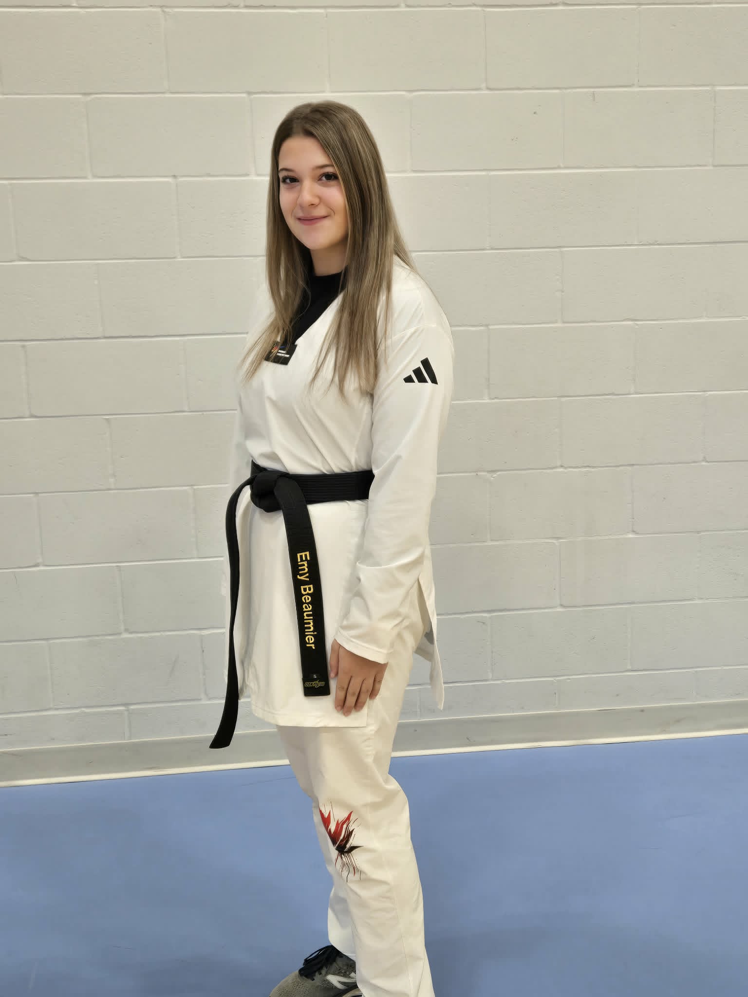 Portrait de Émy Beaumier, ceinture noire 1er Dan